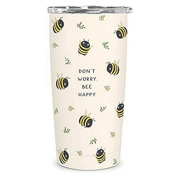 💥BUY 2 GET 1 FREE  Tumbler by Studio Oh! - Don't Worry. Bee Happy - Picture 1 of 11
